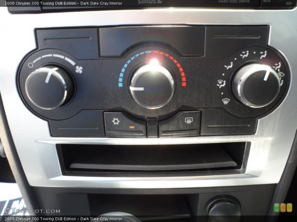 Dark Slate Gray Interior Controls for the 2008 Chrysler 300 Touring DUB Edition #51280150