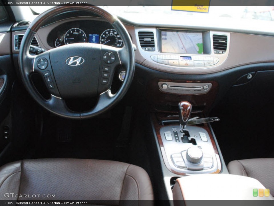 Brown Interior Dashboard for the 2009 Hyundai Genesis 4.6 Sedan #51281186