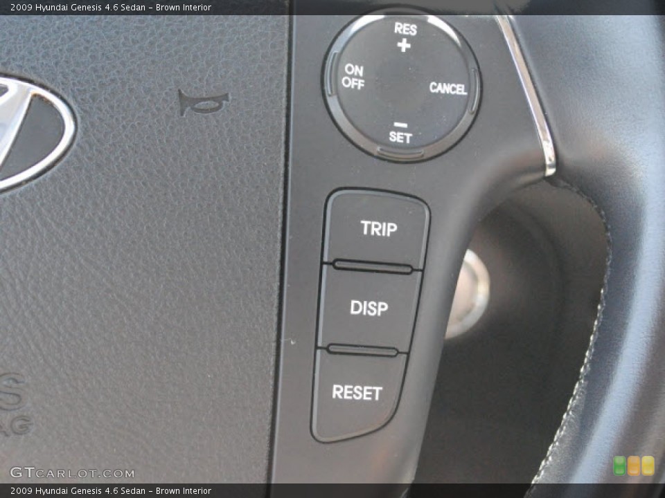 Brown Interior Controls for the 2009 Hyundai Genesis 4.6 Sedan #51281269