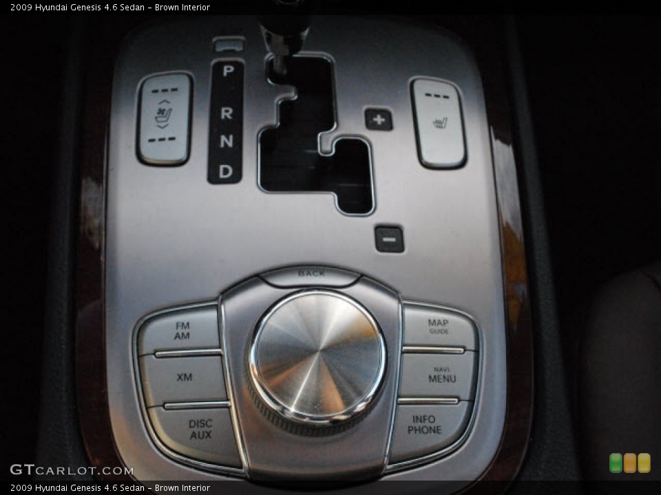 Brown Interior Controls for the 2009 Hyundai Genesis 4.6 Sedan #51281311