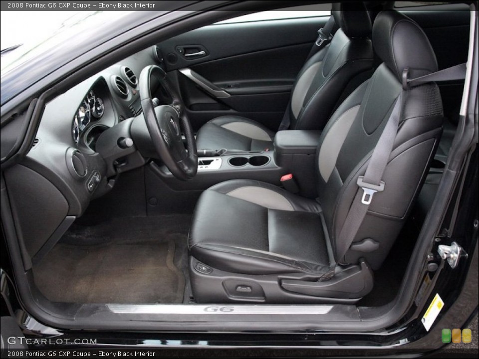 Ebony Black Interior Photo for the 2008 Pontiac G6 GXP Coupe #51281680