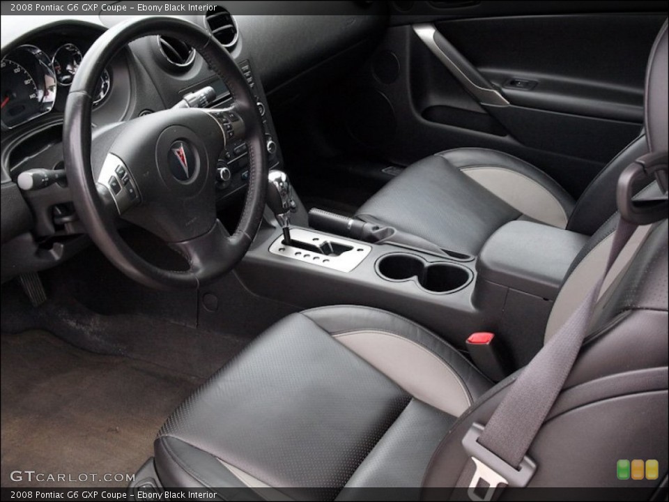 Ebony Black Interior Photo for the 2008 Pontiac G6 GXP Coupe #51281710