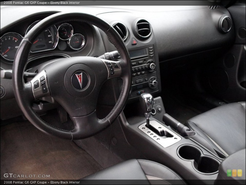 Ebony Black Interior Prime Interior for the 2008 Pontiac G6 GXP Coupe #51281722