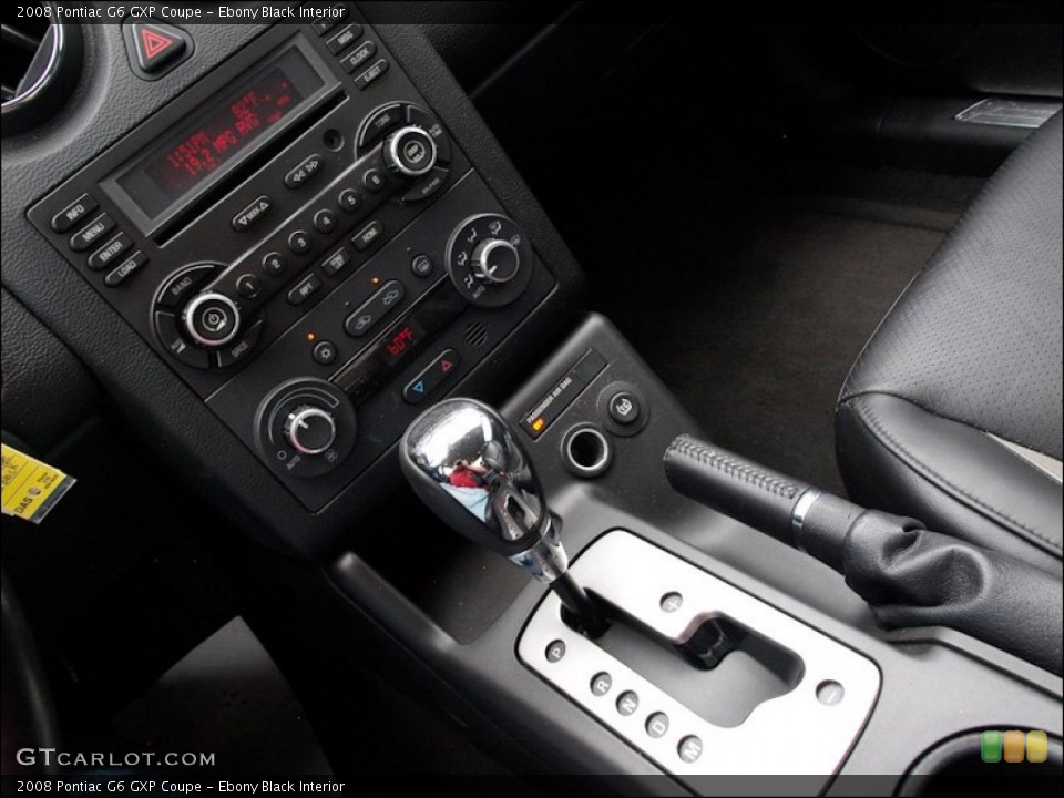 Ebony Black Interior Transmission for the 2008 Pontiac G6 GXP Coupe #51281785