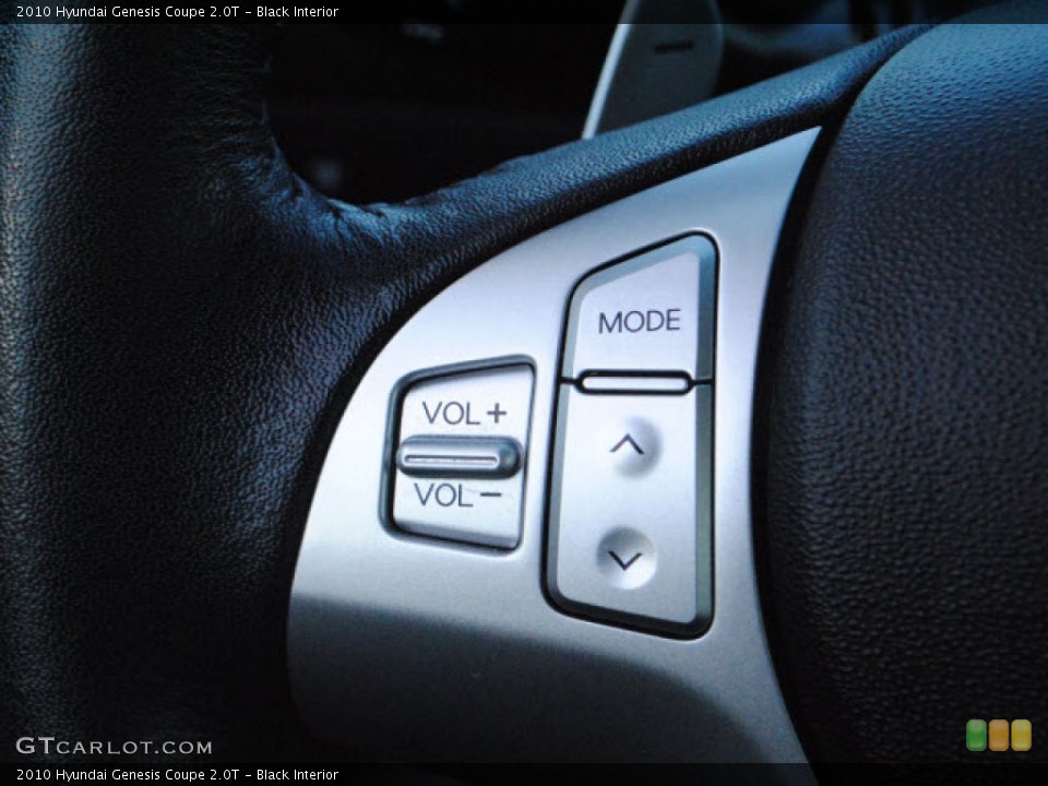Black Interior Controls for the 2010 Hyundai Genesis Coupe 2.0T #51282382