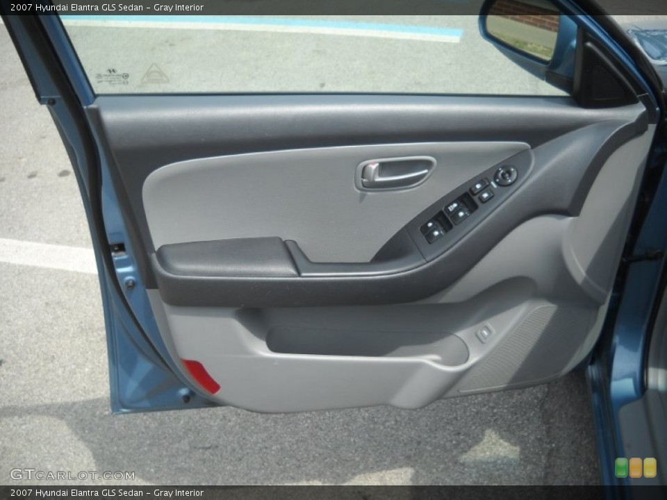 Gray Interior Door Panel for the 2007 Hyundai Elantra GLS Sedan #51283342
