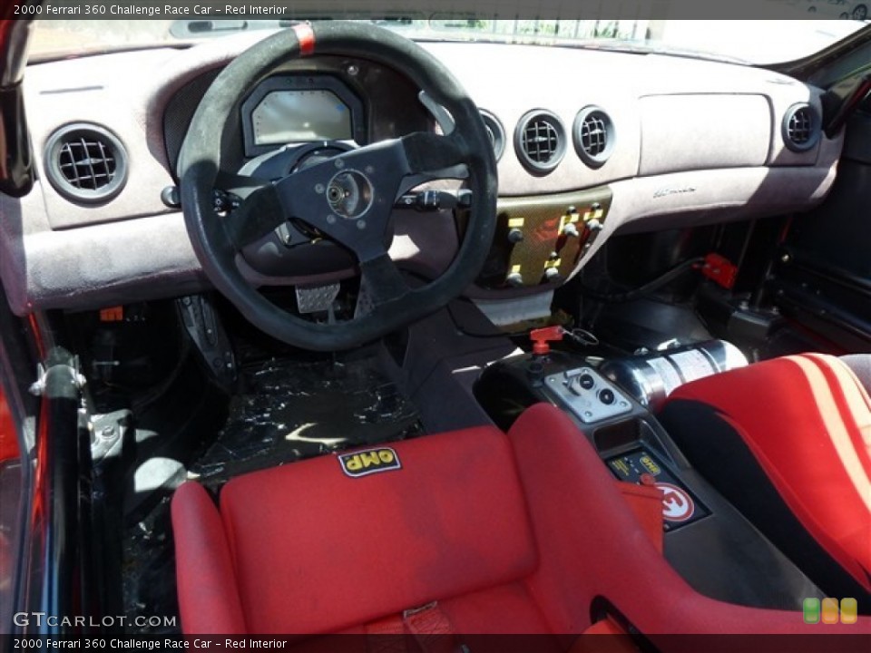 Red Interior Dashboard for the 2000 Ferrari 360 Challenge Race Car #51290314