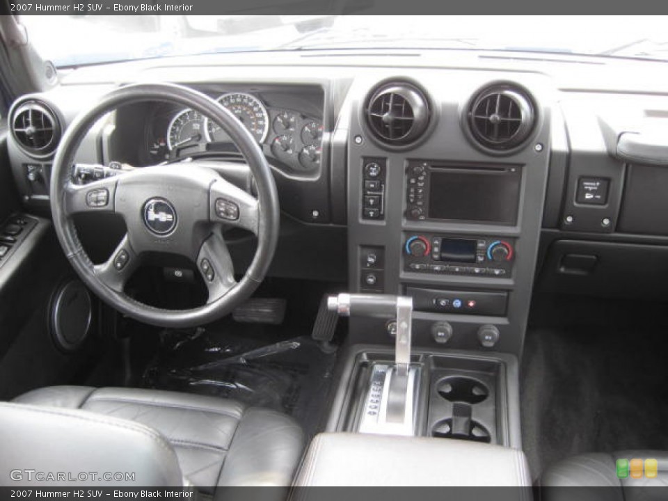 Ebony Black Interior Dashboard for the 2007 Hummer H2 SUV #51290350