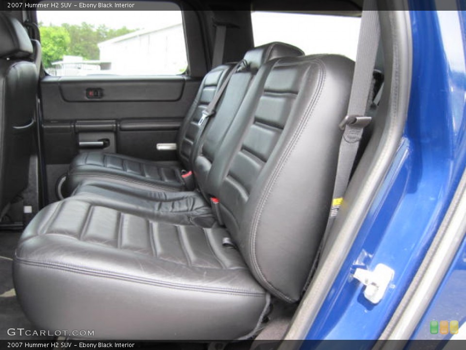 Ebony Black Interior Photo for the 2007 Hummer H2 SUV #51290377
