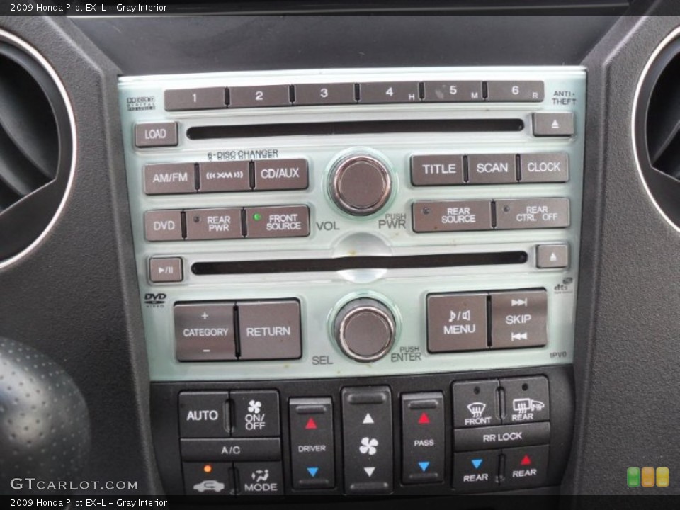 Gray Interior Controls for the 2009 Honda Pilot EX-L #51291229