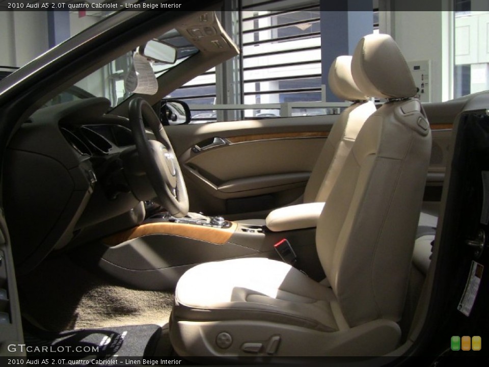 Linen Beige Interior Photo for the 2010 Audi A5 2.0T quattro Cabriolet #51292531