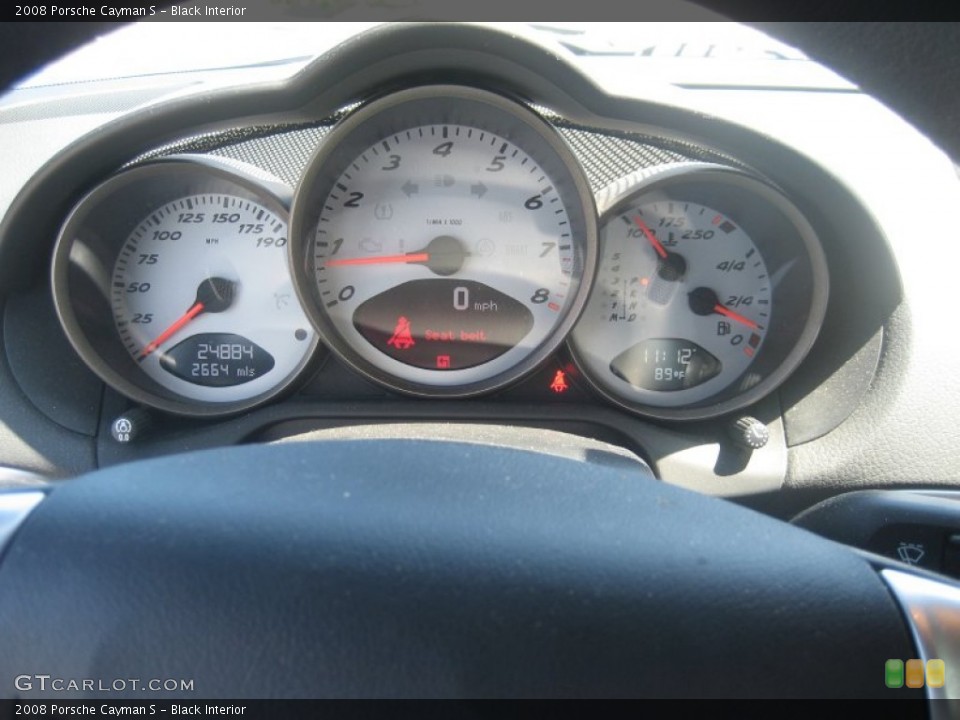Black Interior Gauges for the 2008 Porsche Cayman S #51293254