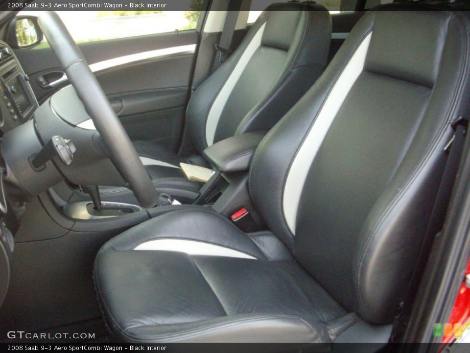 Black Interior Photo for the 2008 Saab 9-3 Aero SportCombi Wagon #51293458