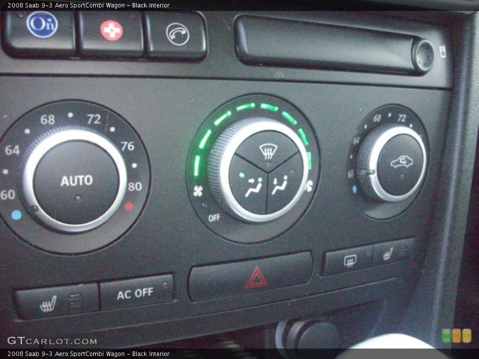 Black Interior Controls for the 2008 Saab 9-3 Aero SportCombi Wagon #51293569