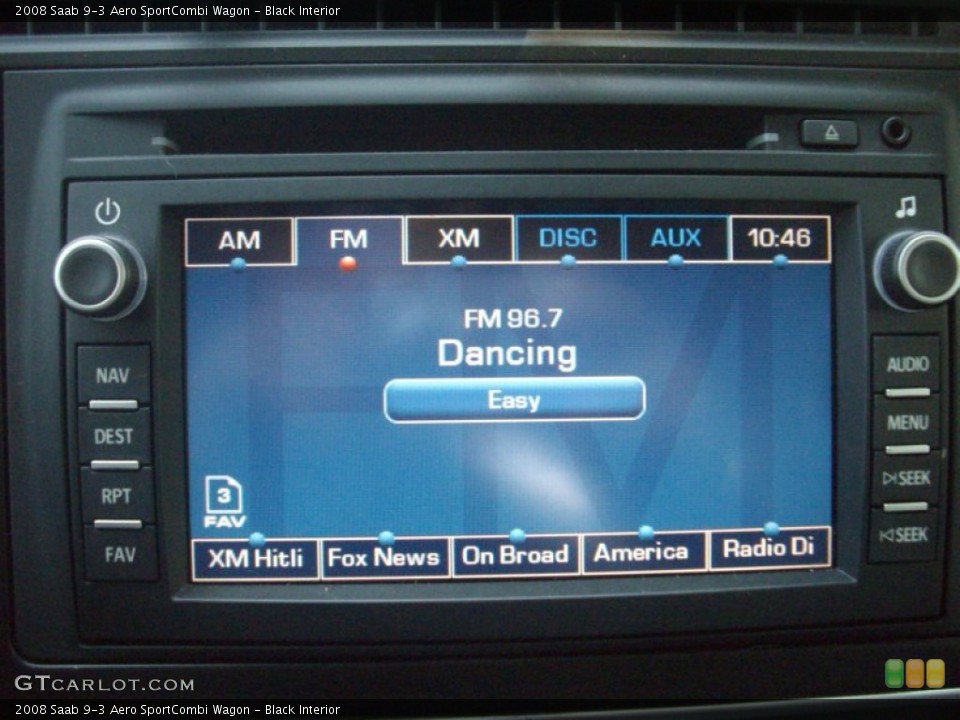 Black Interior Controls for the 2008 Saab 9-3 Aero SportCombi Wagon #51293584