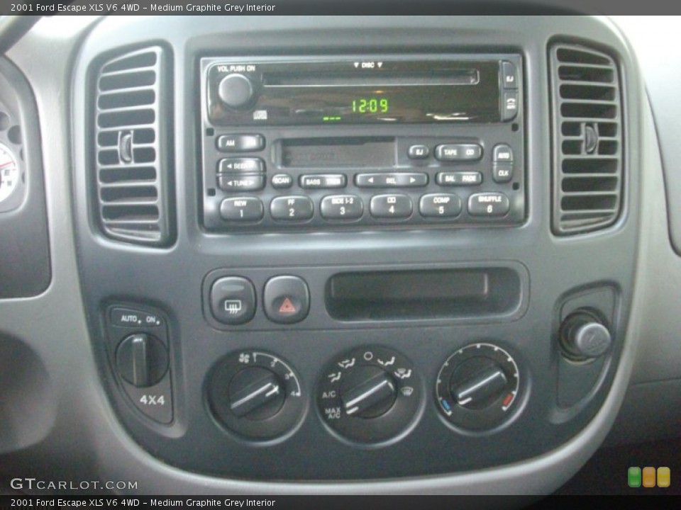 Medium Graphite Grey Interior Controls for the 2001 Ford Escape XLS V6 4WD #51293950