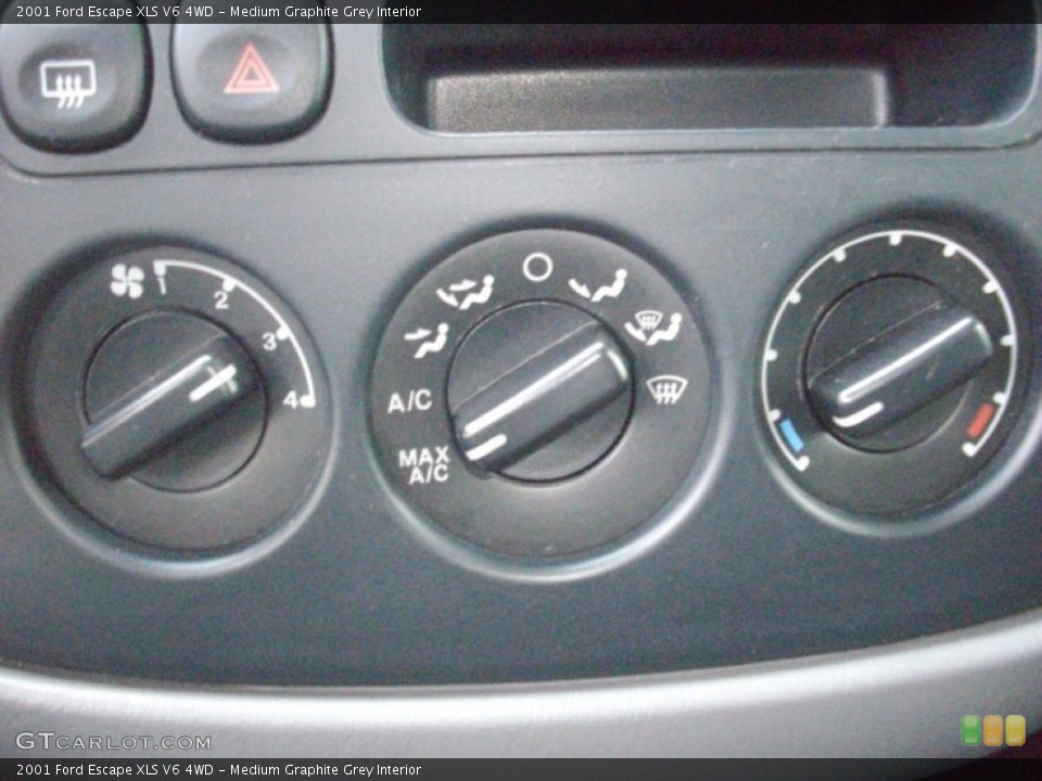 Medium Graphite Grey Interior Controls for the 2001 Ford Escape XLS V6 4WD #51293980