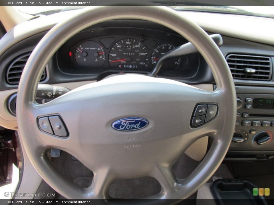 Medium Parchment Interior Steering Wheel for the 2001 Ford Taurus SES #51295915