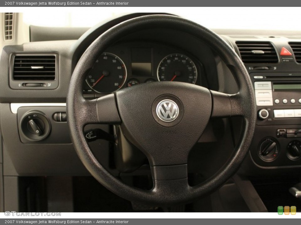 Anthracite Interior Steering Wheel for the 2007 Volkswagen Jetta Wolfsburg Edition Sedan #51296695
