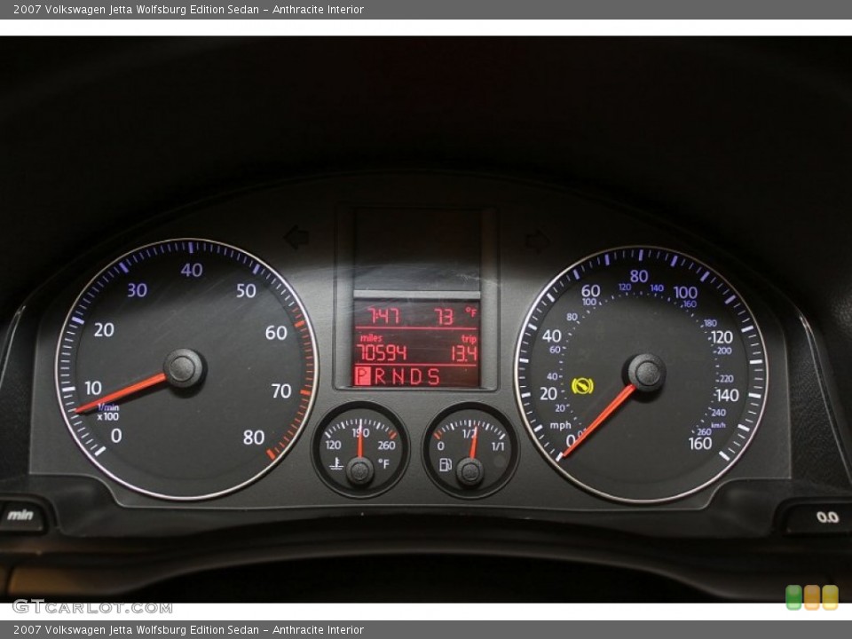 Anthracite Interior Gauges for the 2007 Volkswagen Jetta Wolfsburg Edition Sedan #51296710