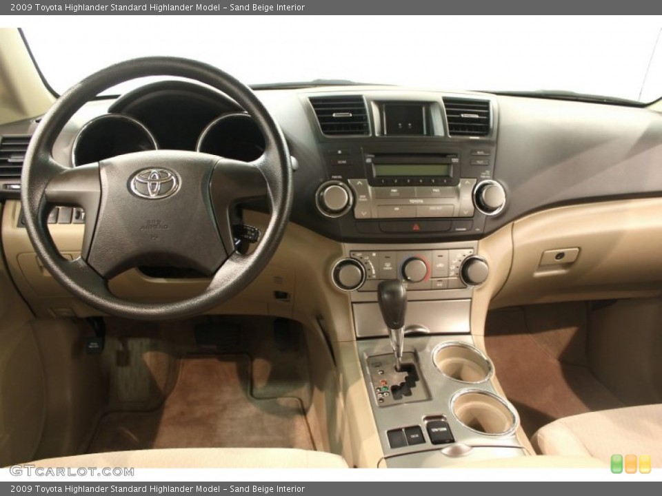 Sand Beige Interior Dashboard for the 2009 Toyota Highlander  #51301324