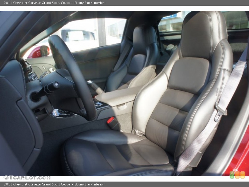 Ebony Black Interior Photo for the 2011 Chevrolet Corvette Grand Sport Coupe #51304918