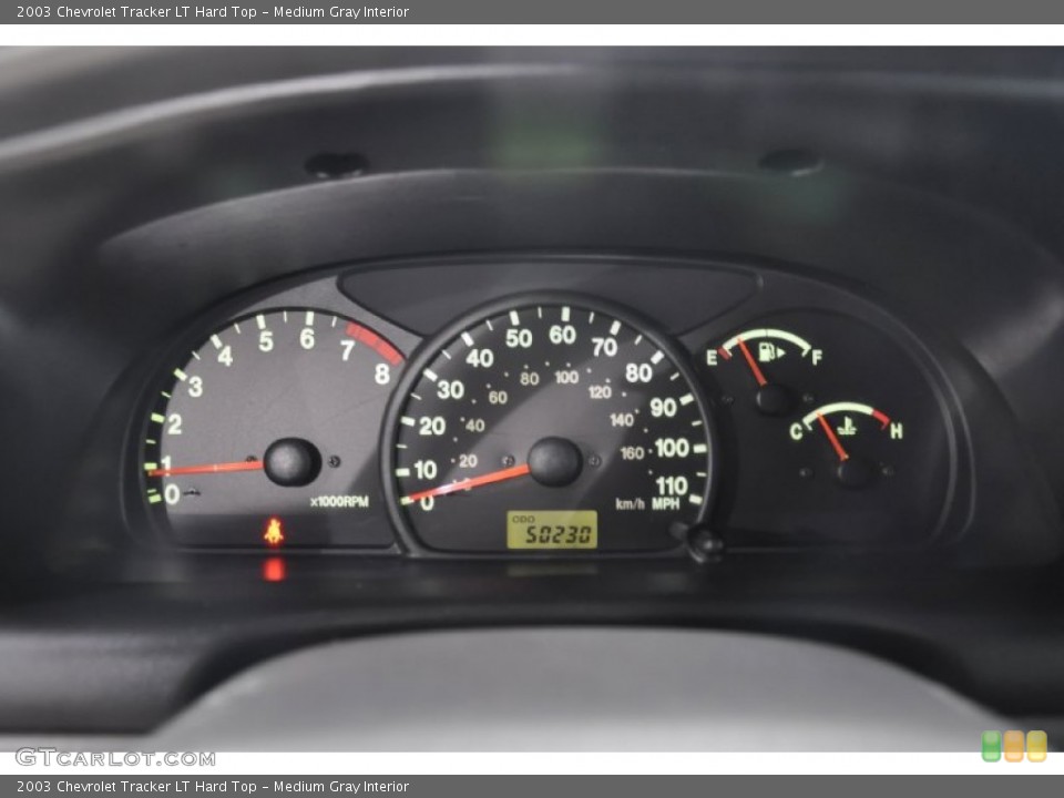 Medium Gray Interior Gauges for the 2003 Chevrolet Tracker LT Hard Top #51306607