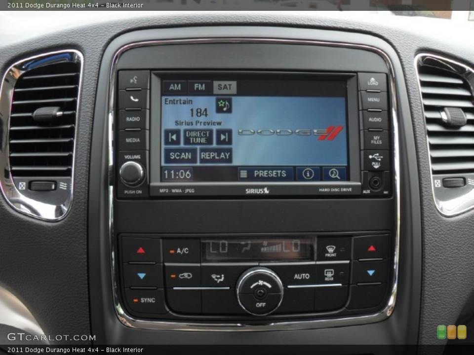 Black Interior Controls for the 2011 Dodge Durango Heat 4x4 #51307996