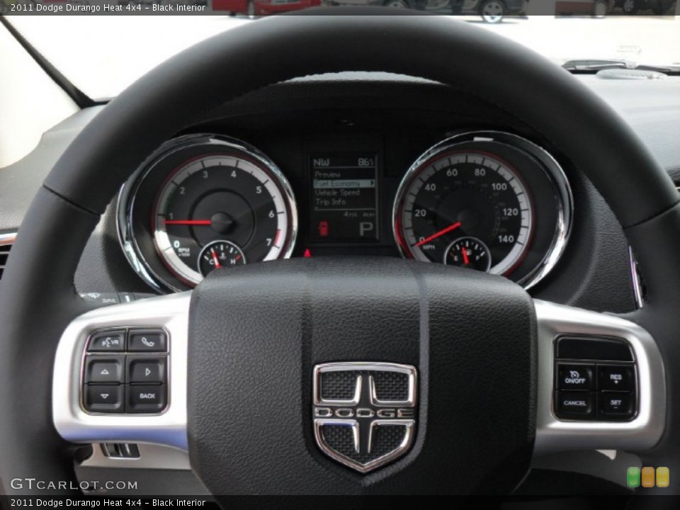 Black Interior Steering Wheel for the 2011 Dodge Durango Heat 4x4 #51308015