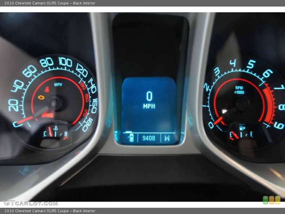 Black Interior Gauges for the 2010 Chevrolet Camaro SS/RS Coupe #51309088