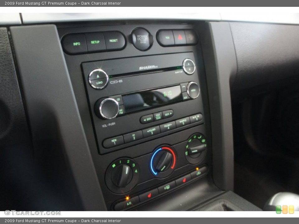 Dark Charcoal Interior Controls for the 2009 Ford Mustang GT Premium Coupe #51310018