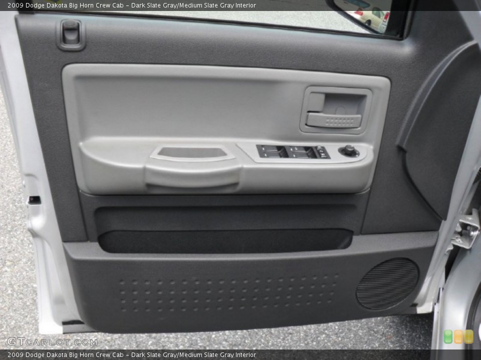 Dark Slate Gray/Medium Slate Gray Interior Door Panel for the 2009 Dodge Dakota Big Horn Crew Cab #51311230