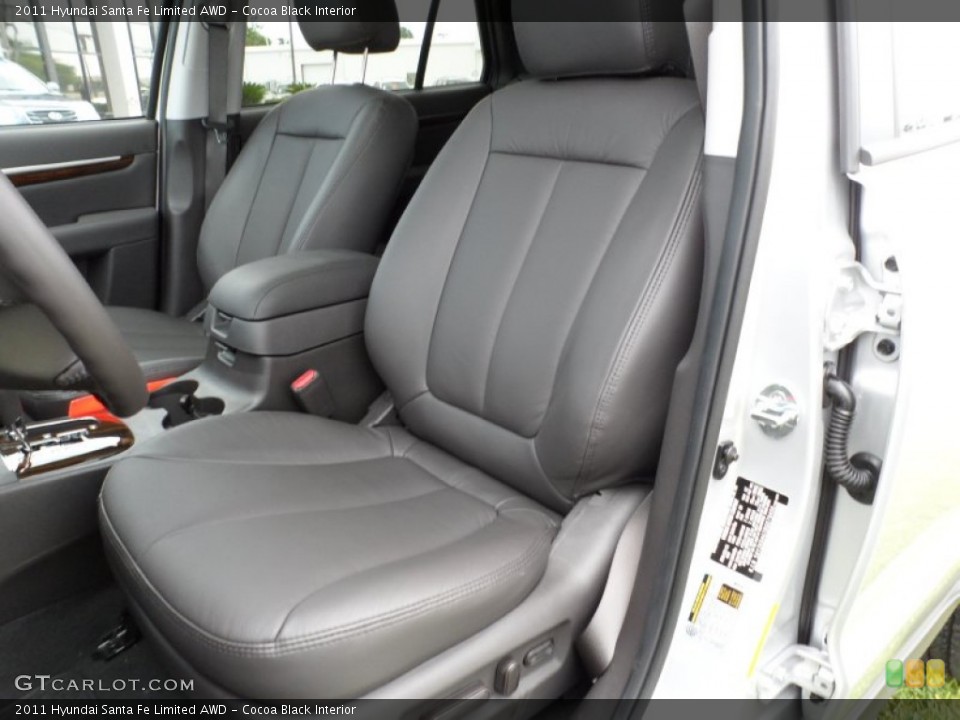 Cocoa Black Interior Photo for the 2011 Hyundai Santa Fe Limited AWD #51311236