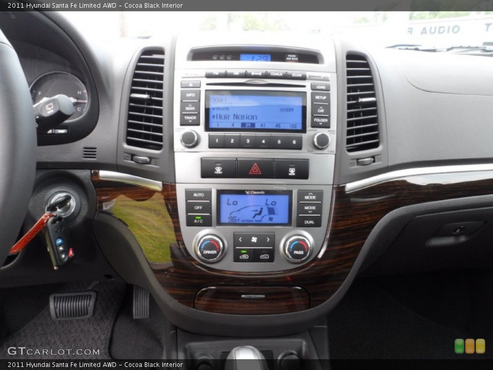 Cocoa Black Interior Controls for the 2011 Hyundai Santa Fe Limited AWD #51311296