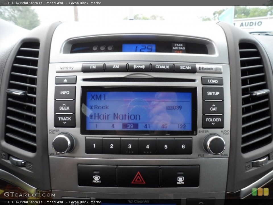 Cocoa Black Interior Controls for the 2011 Hyundai Santa Fe Limited AWD #51311311