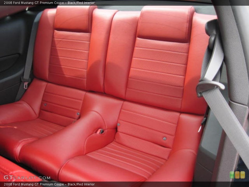 Black/Red Interior Photo for the 2008 Ford Mustang GT Premium Coupe #51311515