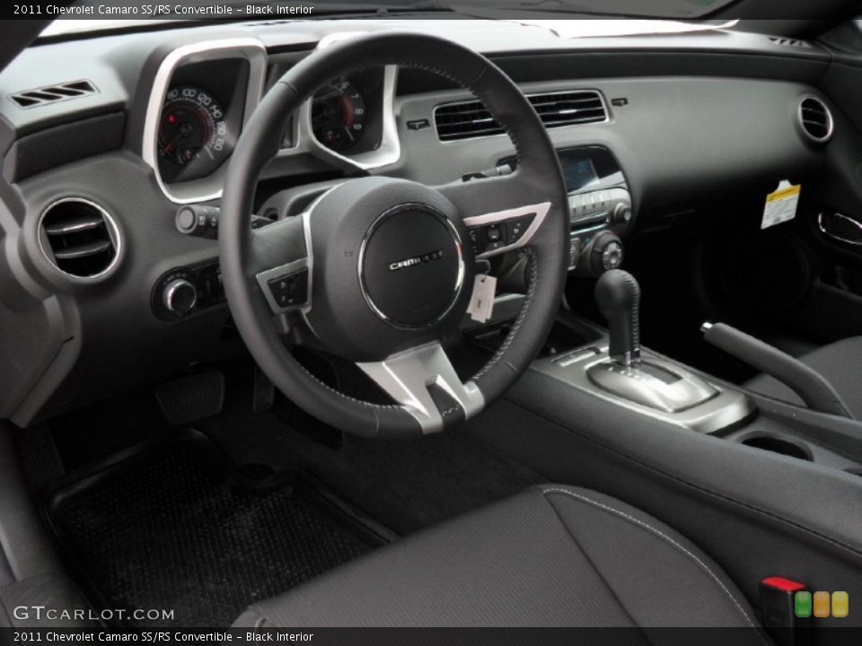 Black Interior Prime Interior for the 2011 Chevrolet Camaro SS/RS Convertible #51312292