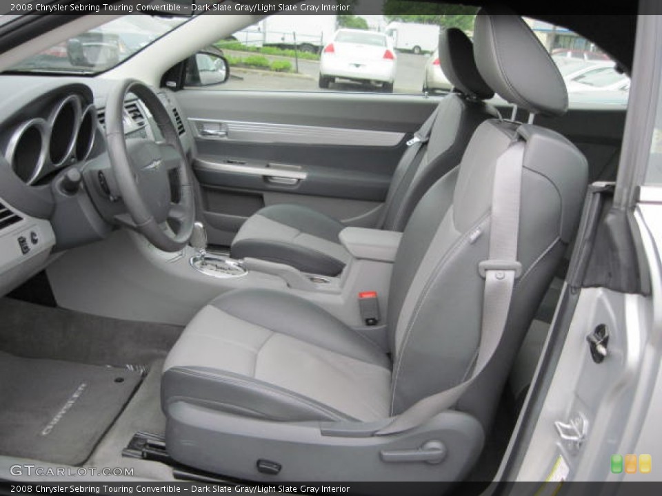 Dark Slate Gray/Light Slate Gray Interior Photo for the 2008 Chrysler Sebring Touring Convertible #51312454
