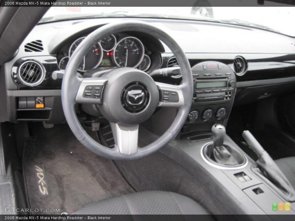 Black Interior Photo for the 2008 Mazda MX-5 Miata Hardtop Roadster #51312562