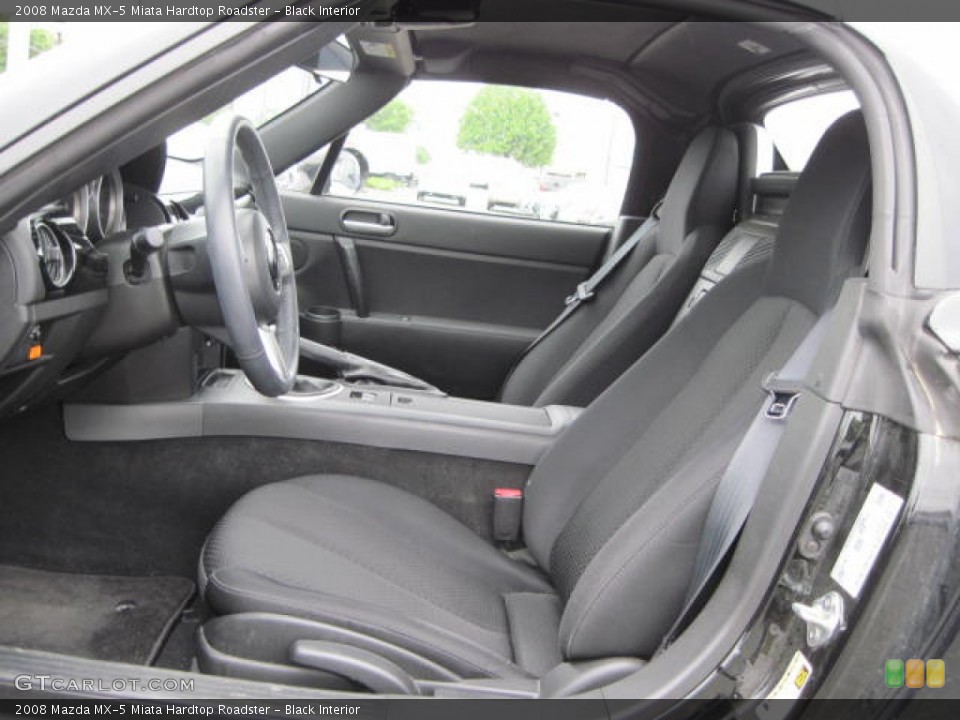 Black Interior Photo for the 2008 Mazda MX-5 Miata Hardtop Roadster #51312577