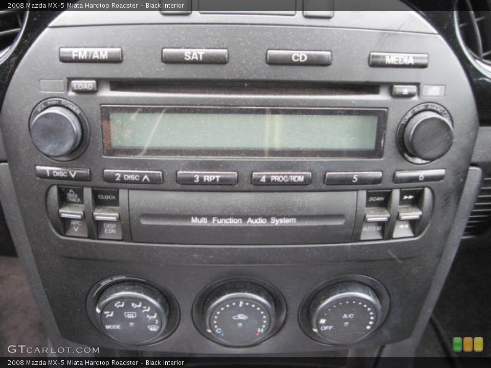 Black Interior Controls for the 2008 Mazda MX-5 Miata Hardtop Roadster #51312607