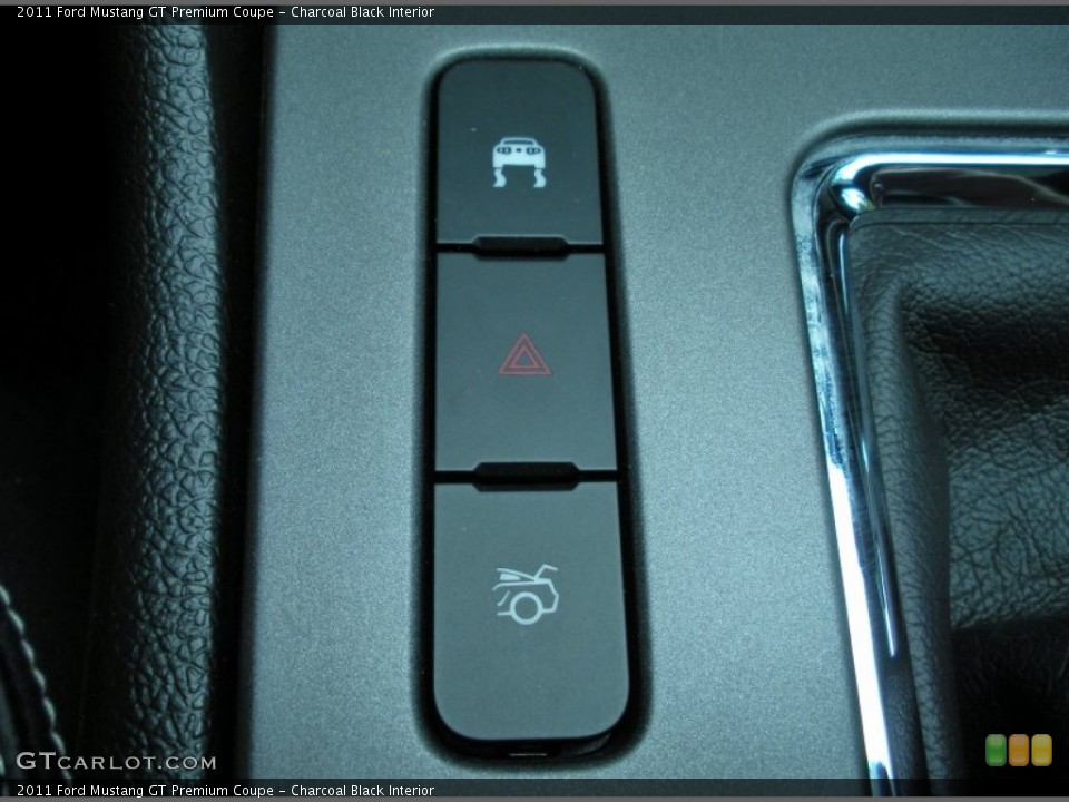 Charcoal Black Interior Controls for the 2011 Ford Mustang GT Premium Coupe #51313006