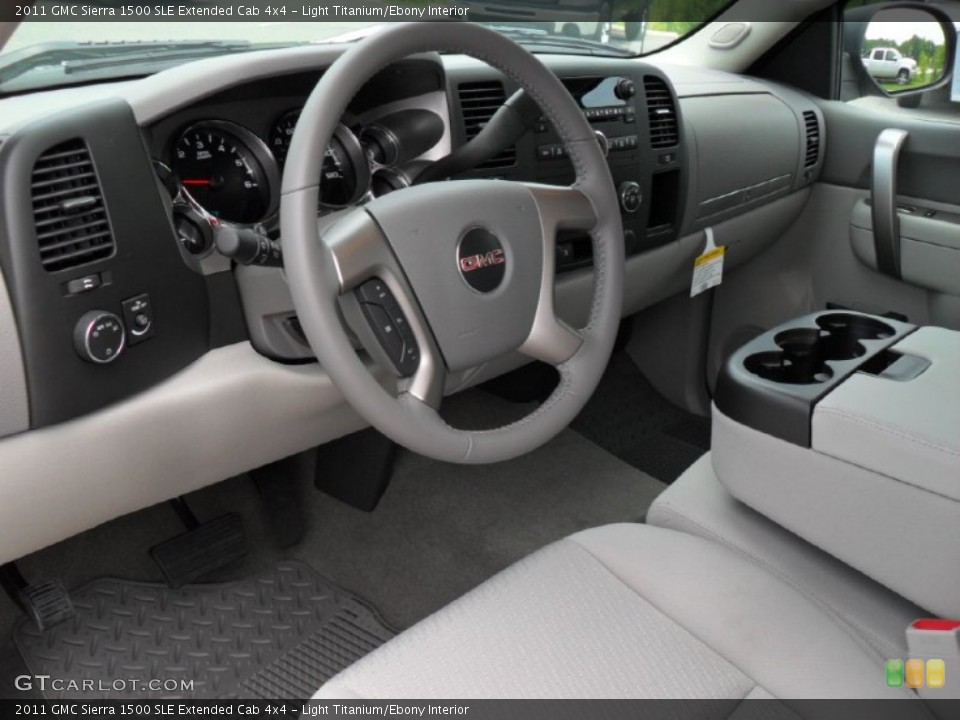 Light Titanium/Ebony Interior Photo for the 2011 GMC Sierra 1500 SLE Extended Cab 4x4 #51314626