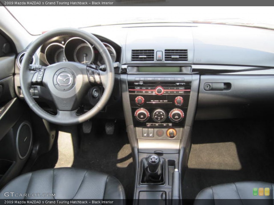Black Interior Dashboard for the 2009 Mazda MAZDA3 s Grand Touring Hatchback #51314674