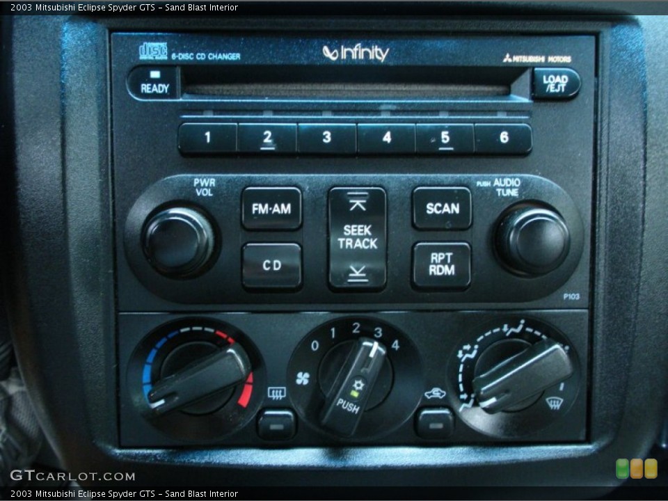Sand Blast Interior Controls for the 2003 Mitsubishi Eclipse Spyder GTS #51314737