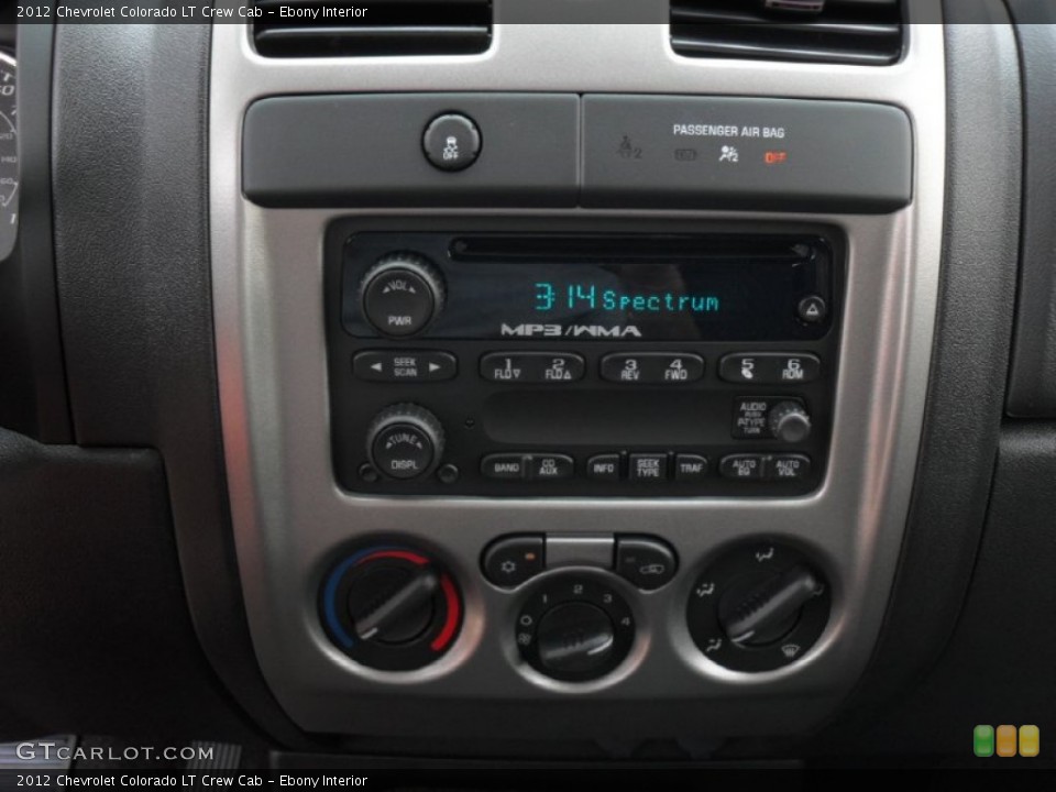 Ebony Interior Controls for the 2012 Chevrolet Colorado LT Crew Cab #51315934