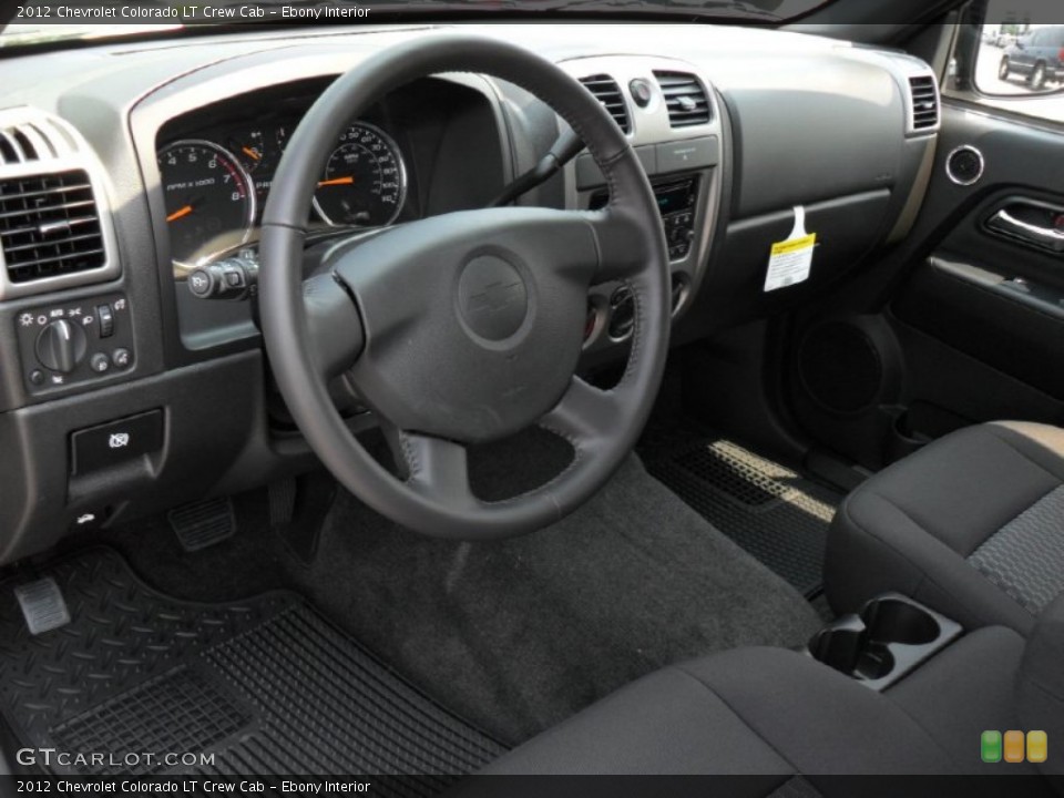 Ebony Interior Prime Interior for the 2012 Chevrolet Colorado LT Crew Cab #51316153