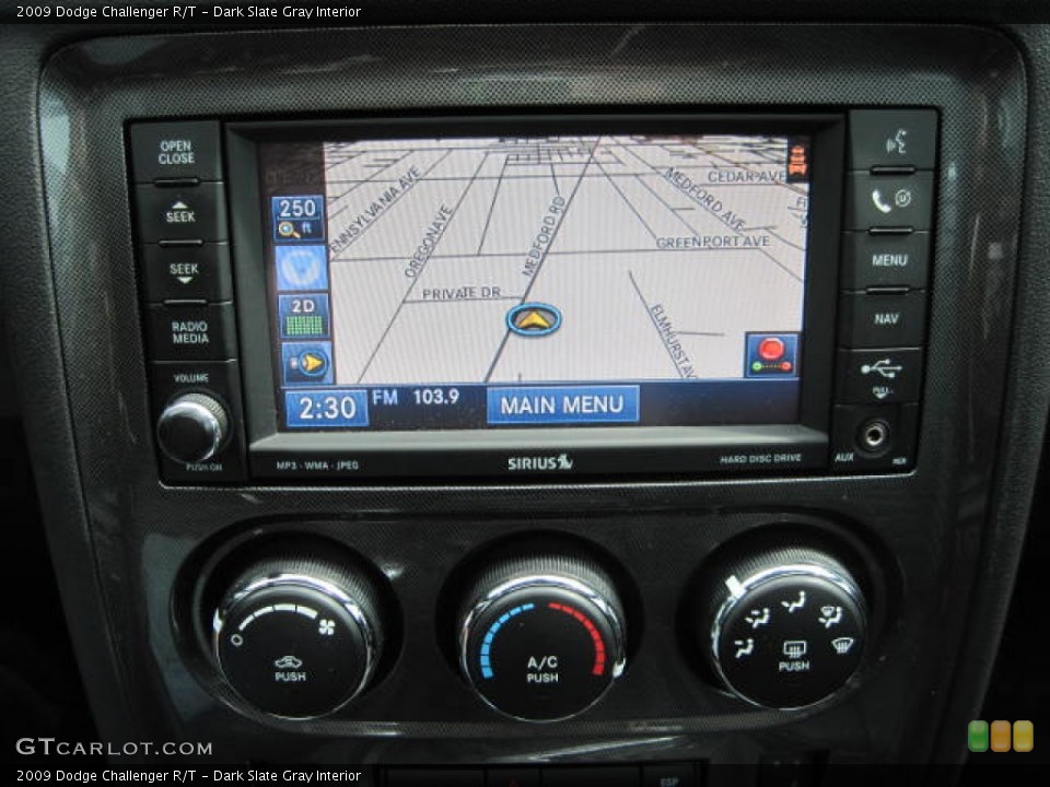 Dark Slate Gray Interior Navigation for the 2009 Dodge Challenger R/T #51317908