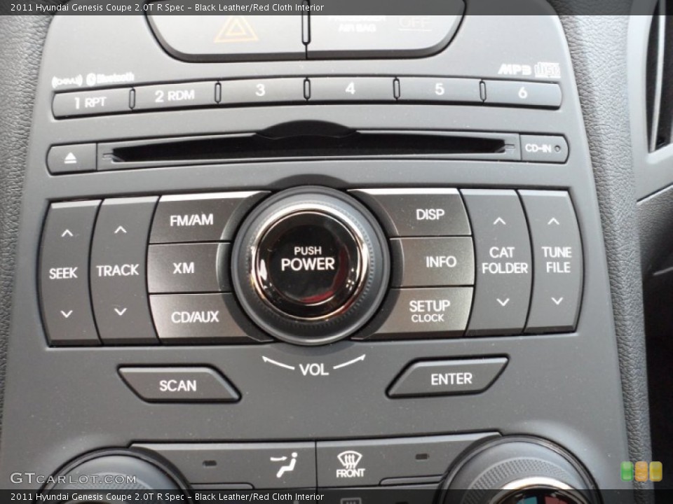 Black Leather/Red Cloth Interior Controls for the 2011 Hyundai Genesis Coupe 2.0T R Spec #51318052