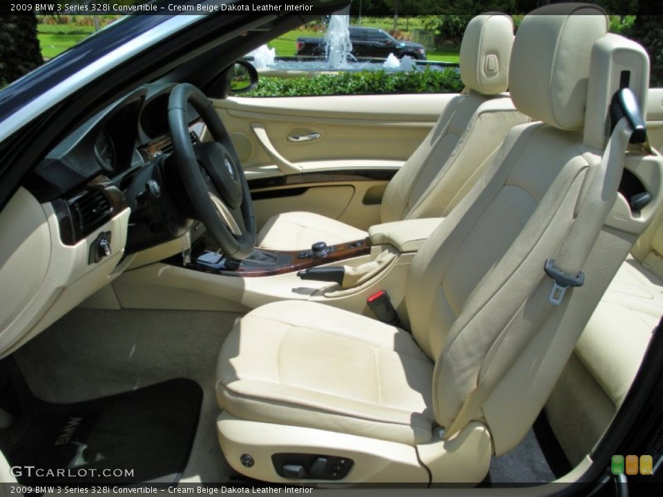 Cream Beige Dakota Leather Interior Photo for the 2009 BMW 3 Series 328i Convertible #51318430